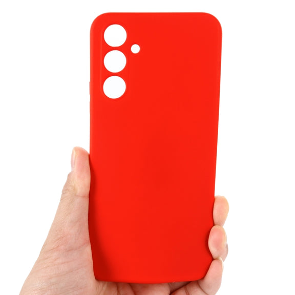 For Samsung Galaxy A54 5G Solid Color Liquid Silicone Dropproof Full Coverage Phone Case(Red)