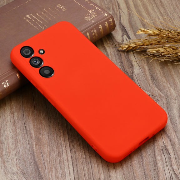 For Samsung Galaxy A54 5G Solid Color Liquid Silicone Dropproof Full Coverage Phone Case(Red)