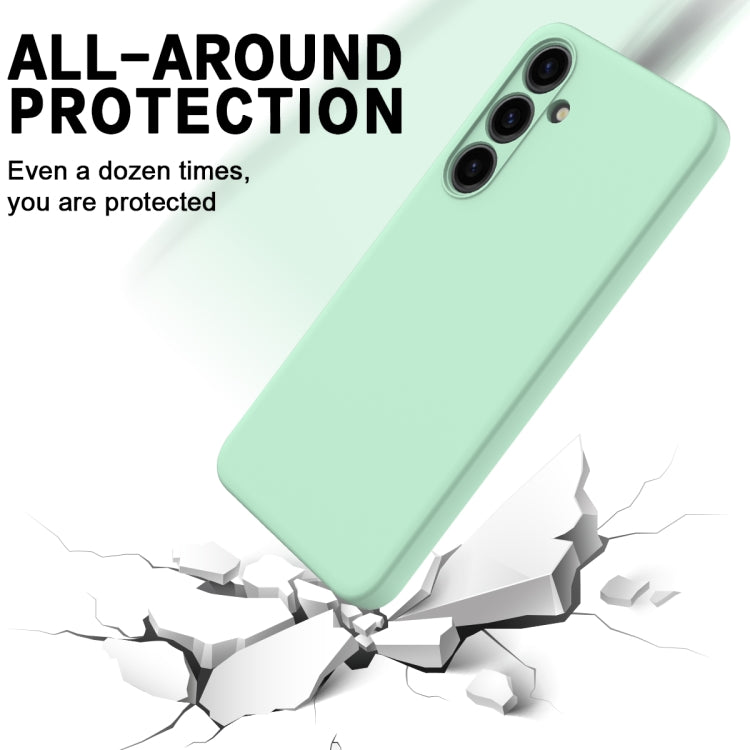 For Samsung Galaxy S24 5G Color Liquid Silicone Phone Case(Green)