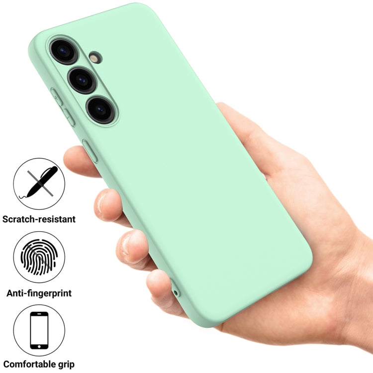 For Samsung Galaxy S24 5G Color Liquid Silicone Phone Case(Green)