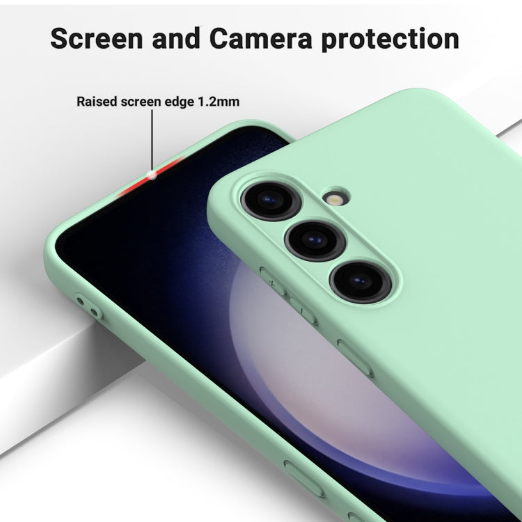 For Samsung Galaxy S24 5G Color Liquid Silicone Phone Case(Green)