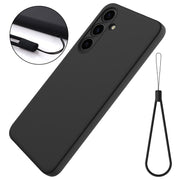 For Samsung Galaxy S24 5G Solid Color Liquid Silicone Dropproof Full Coverage Phone Case(Black)
