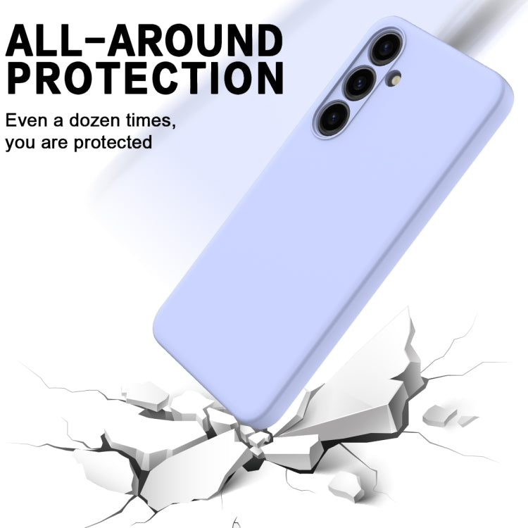 For Samsung Galaxy S24 5G Color Liquid Silicone Phone Case(Purple)