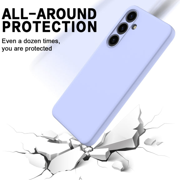 For Samsung Galaxy S24 5G Color Liquid Silicone Phone Case(Purple)