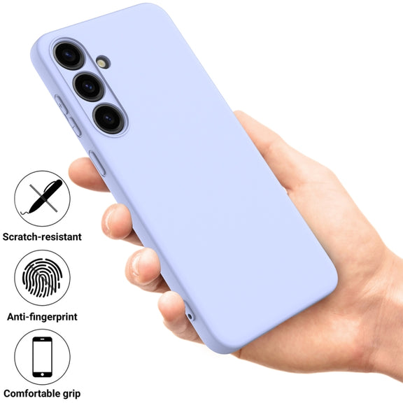 For Samsung Galaxy S24 5G Color Liquid Silicone Phone Case(Purple)
