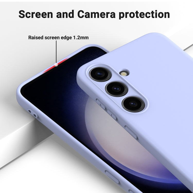 For Samsung Galaxy S24 5G Color Liquid Silicone Phone Case(Purple)