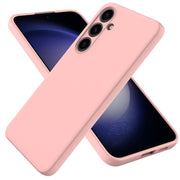For Samsung Galaxy S24 5G Solid Color Liquid Silicone Dropproof Full Coverage Phone Case(Pink)