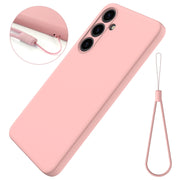 For Samsung Galaxy S24 5G Solid Color Liquid Silicone Dropproof Full Coverage Phone Case(Pink)