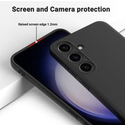 For Samsung Galaxy S24+ 5G Color Liquid Silicone Phone Case(Black)