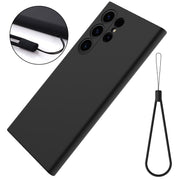 For Samsung Galaxy S24 Ultra 5G Color Liquid Silicone Phone Case(Black)