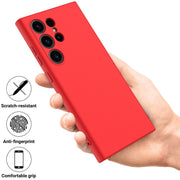 For Samsung Galaxy S24 Ultra 5G Color Liquid Silicone Phone Case(Red)