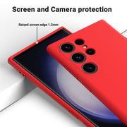 For Samsung Galaxy S24 Ultra 5G Color Liquid Silicone Phone Case(Red)