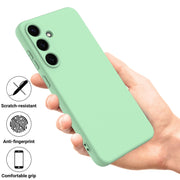 For Samsung Galaxy S25 5G Solid Color Liquid Silicone Dropproof Full Coverage Phone Case(Green)