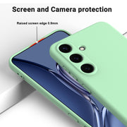 For Samsung Galaxy S25 5G Solid Color Liquid Silicone Dropproof Full Coverage Phone Case(Green)