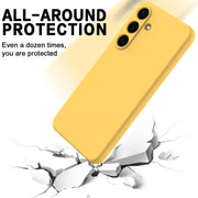 For Samsung Galaxy S25 5G Color Liquid Silicone Phone Case(Yellow)
