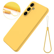 For Samsung Galaxy S25 5G Color Liquid Silicone Phone Case(Yellow)