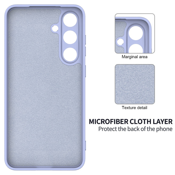 For Samsung Galaxy S25 5G Color Liquid Silicone Phone Case(Purple)