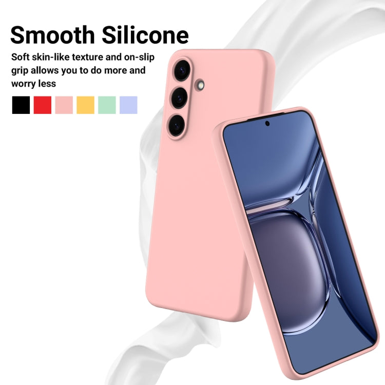 For Samsung Galaxy S25 5G Color Liquid Silicone Phone Case(Pink)
