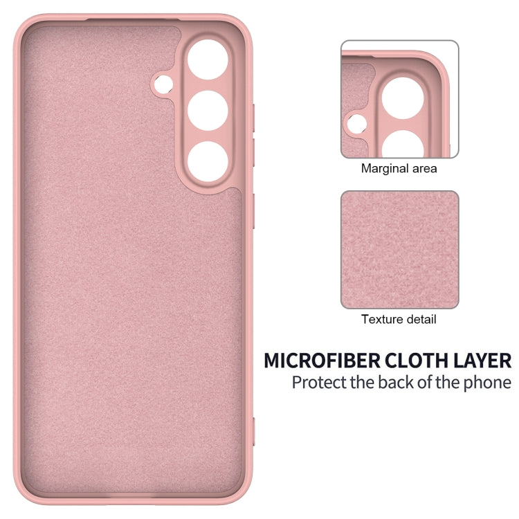 For Samsung Galaxy S25 5G Color Liquid Silicone Phone Case(Pink)