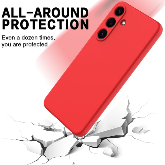 For Samsung Galaxy S25+ 5G Color Liquid Silicone Phone Case(Red)
