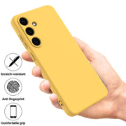 For Samsung Galaxy S25+ 5G Color Liquid Silicone Phone Case(Yellow)