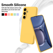 For Samsung Galaxy S25+ 5G Color Liquid Silicone Phone Case(Yellow)