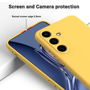 For Samsung Galaxy S25+ 5G Color Liquid Silicone Phone Case(Yellow)