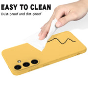 For Samsung Galaxy S25+ 5G Color Liquid Silicone Phone Case(Yellow)