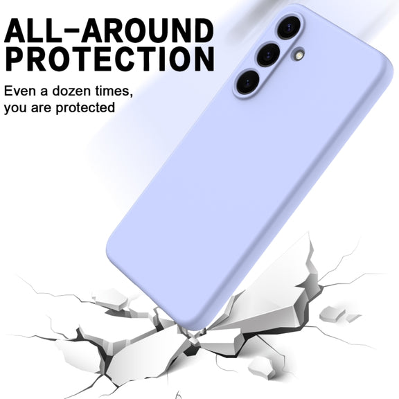 For Samsung Galaxy S25+ 5G Color Liquid Silicone Phone Case(Purple)