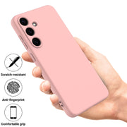 For Samsung Galaxy S25+ 5G Color Liquid Silicone Phone Case(Pink)