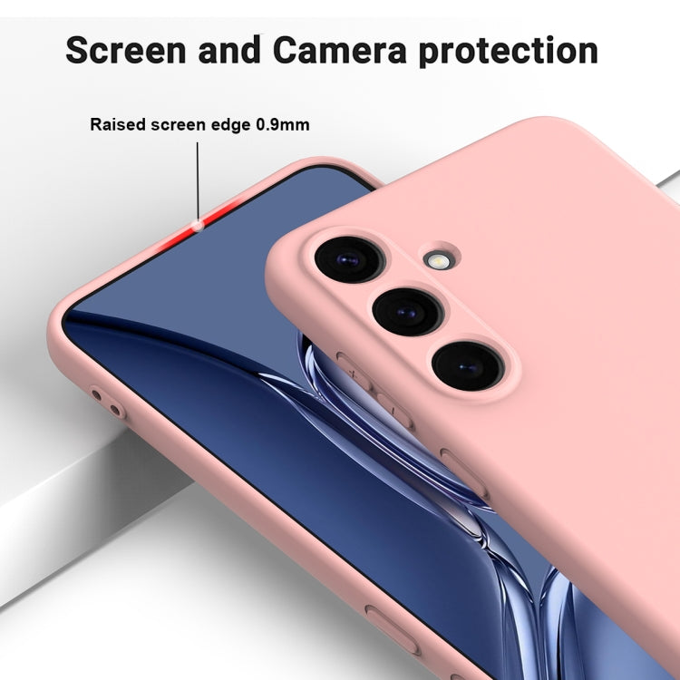 For Samsung Galaxy S25+ 5G Color Liquid Silicone Phone Case(Pink)