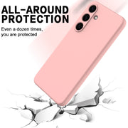 For Samsung Galaxy S25+ 5G Color Liquid Silicone Phone Case(Pink)