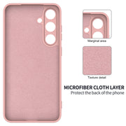For Samsung Galaxy S25+ 5G Color Liquid Silicone Phone Case(Pink)