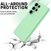 For Samsung Galaxy S25 Ultra Color Liquid Silicone Phone Case(Green)
