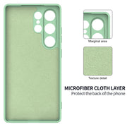 For Samsung Galaxy S25 Ultra Color Liquid Silicone Phone Case(Green)