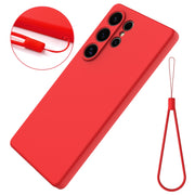 For Samsung Galaxy S25 Ultra Color Liquid Silicone Phone Case(Red)