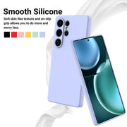 For Samsung Galaxy S25 Ultra Color Liquid Silicone Phone Case(Purple)