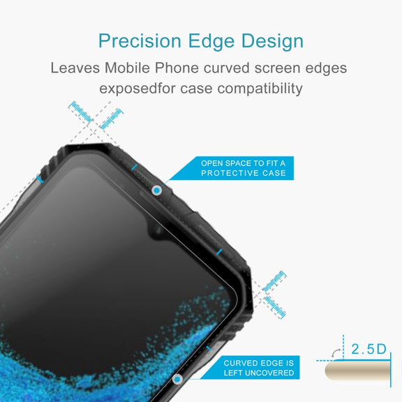 For DOOGEE V Max 50pcs 0.26mm 9H 2.5D Tempered Glass Film