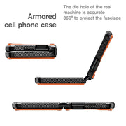 For Motorola Razr 2022 All-inclusive Shockproof Folding Phone Case(Orange)