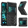For Motorola Razr 2022 All-inclusive Shockproof Folding Phone Case(Black) - Motorola Cases by PMC TechLife | Online Shopping South Africa | PMC TechLife | Buy Now Pay Later Mobicred