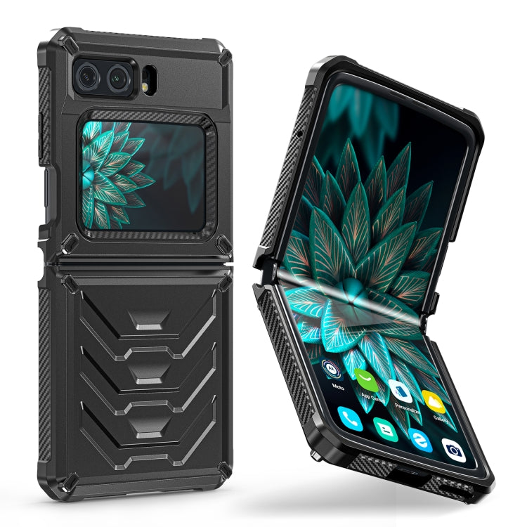 For Motorola Razr 2022 All-inclusive Shockproof Folding Phone Case(Black)