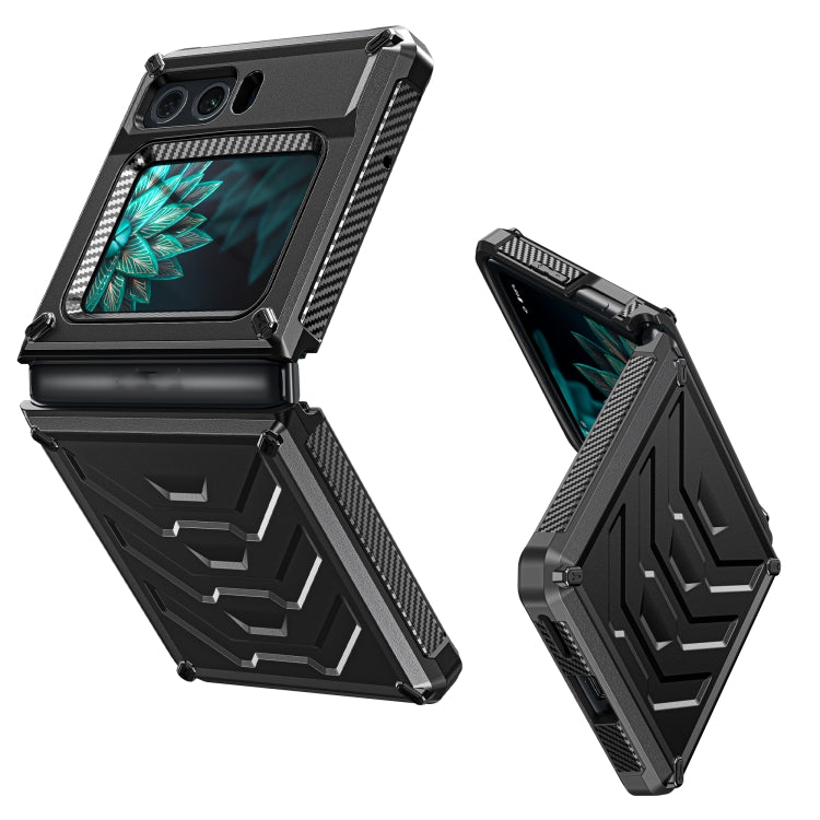 For Motorola Razr 2022 All-inclusive Shockproof Folding Phone Case(Black)