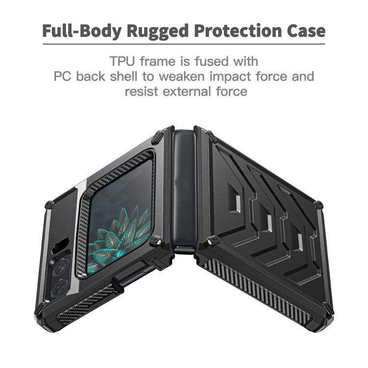 For Motorola Razr 2022 All-inclusive Shockproof Folding Phone Case(Black)