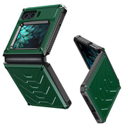 For Motorola Razr 2022 All-inclusive Shockproof Folding Phone Case(Army Green)
