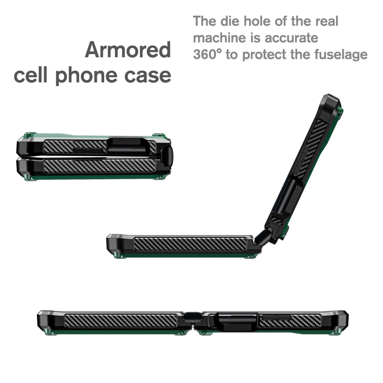 For Motorola Razr 2022 All-inclusive Shockproof Folding Phone Case(Army Green)
