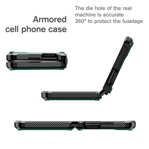 For Motorola Razr 2022 All-inclusive Shockproof Folding Phone Case(Army Green)
