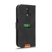For Blackview BV7200 Skin Feel Magnetic Flip Leather Phone Case(Black)