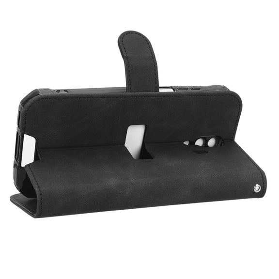 For Blackview BV7200 Skin Feel Magnetic Flip Leather Phone Case(Black)