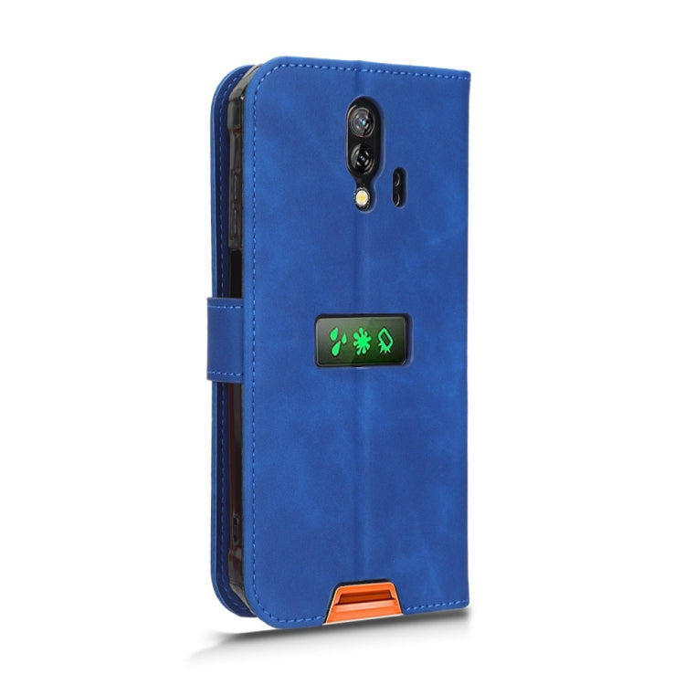 For Blackview BV7200 Skin Feel Magnetic Flip Leather Phone Case(Blue)