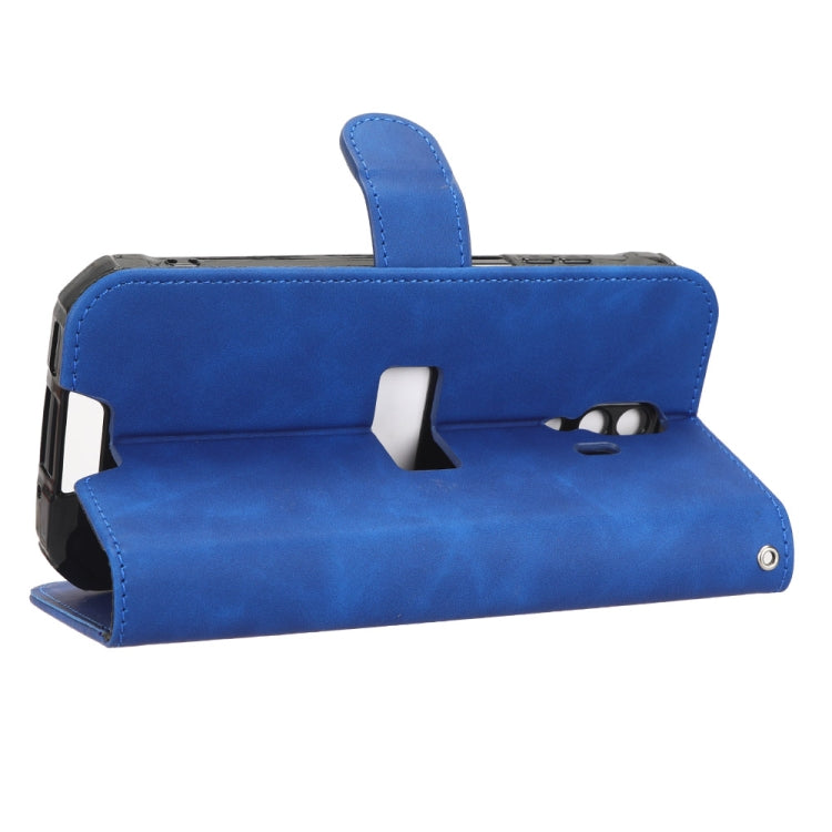 For Blackview BV7200 Skin Feel Magnetic Flip Leather Phone Case(Blue)